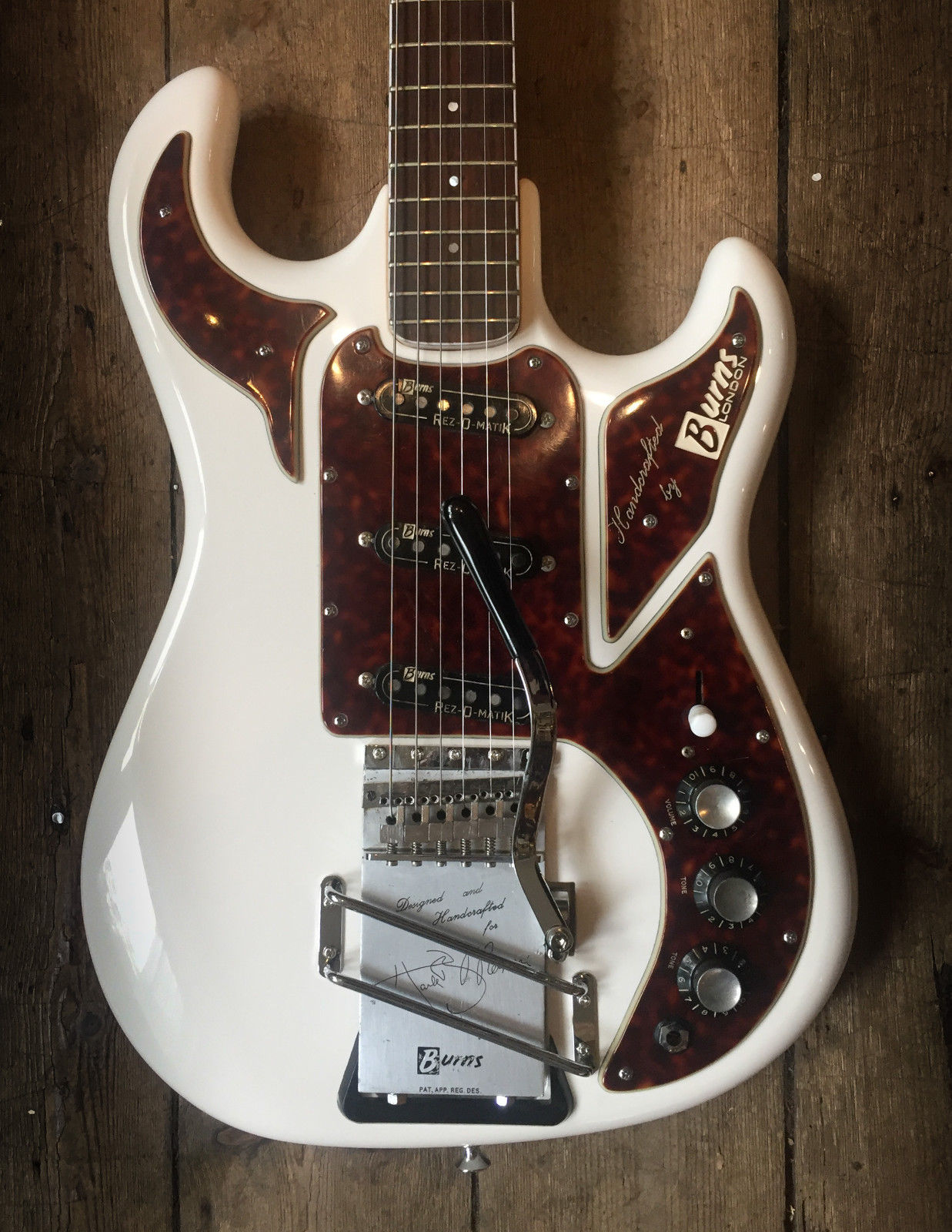 1965 Burns Marvin Guitar Serial No. 13012