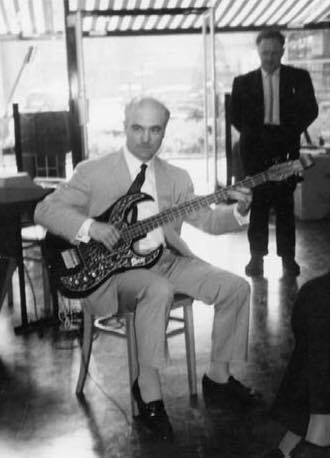 Jim Burns with Bison Bass circa 1965